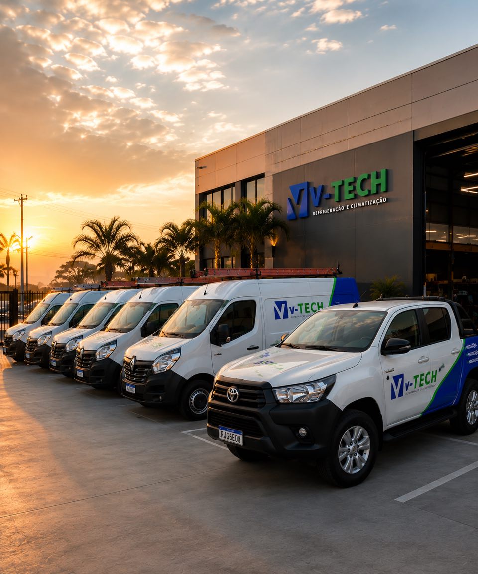 Frota da V-TECH Refrigeração e Climatização